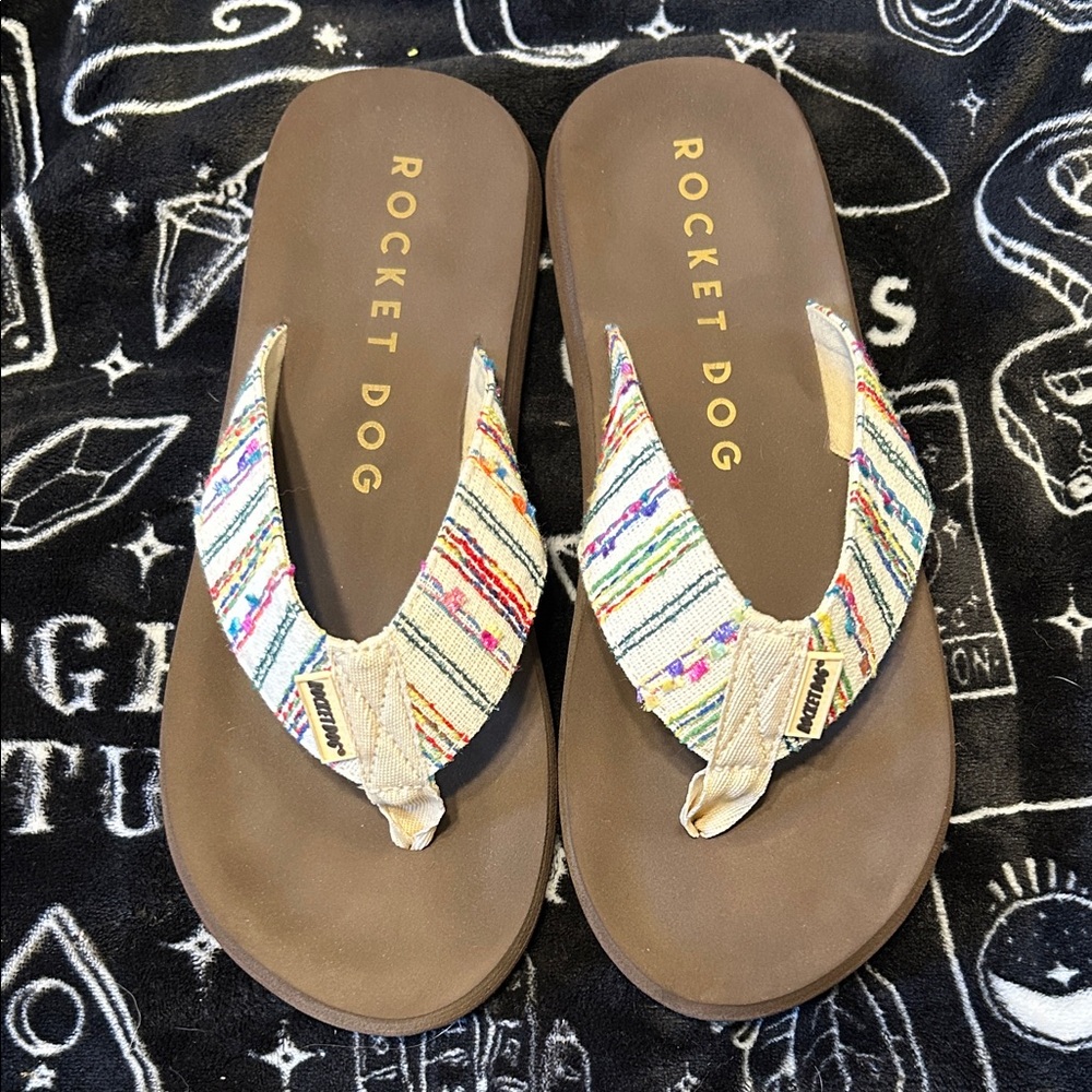 Rocket Dog Women's Colorful Striped Sandals